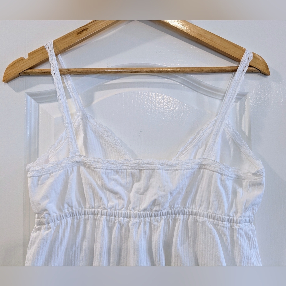 Brandy Melville/John Galt White Edith Lace Tank Top Coquette Cottagecore Fairy - Picture 7 of 10